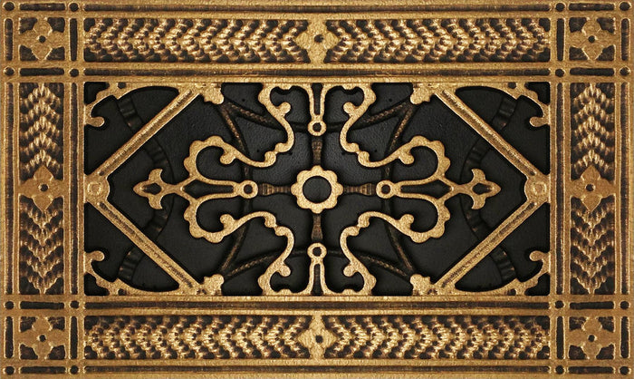 Vent Cover by Beaux-Arts Classic Products | Antique Brass | Craftsman style grille