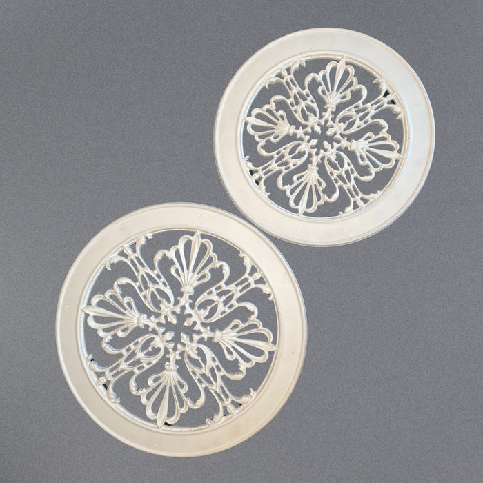 small and large round grilles by Beaux-Arts Classic Products 