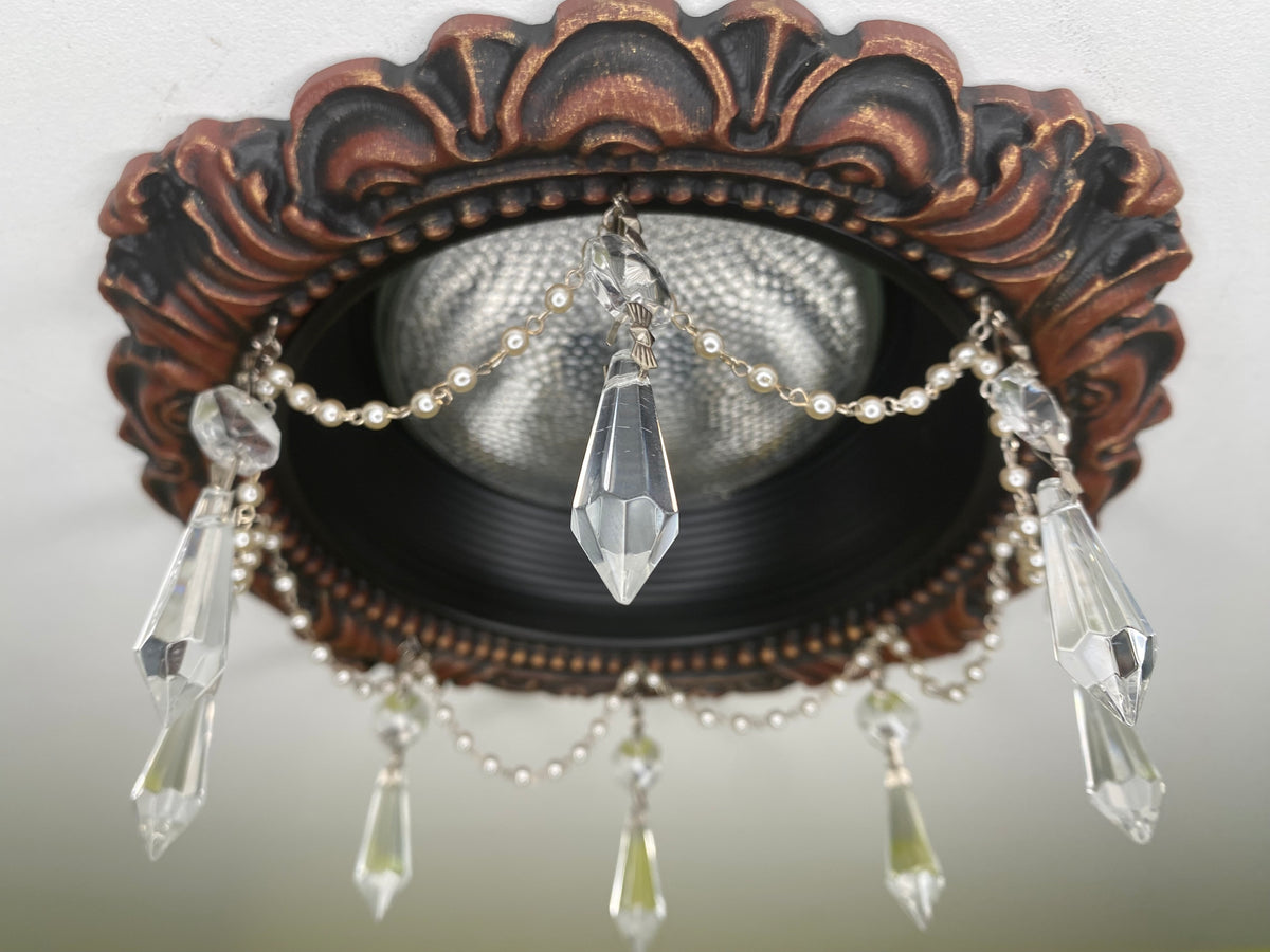 Recessed Light Chandelier Add On | Crystals