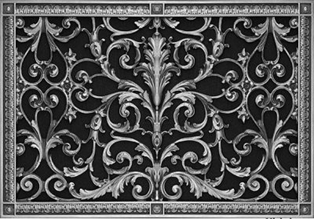 French Style-Louis XIV Grille:  Covers a 16"x24" Duct/Opening | Vent Cover