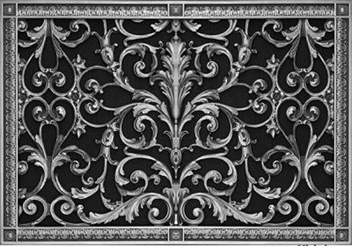 French Style-Louis XIV Grille:  Covers a 16"x24" Duct/Opening | Vent Cover