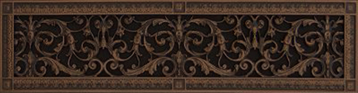 French Style-Louis XIV Grille:  Covers a 6"x30" Duct/Opening | Vent Cover