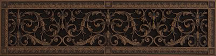 French Style-Louis XIV Grille:  Covers a 6"x30" Duct/Opening | Vent Cover