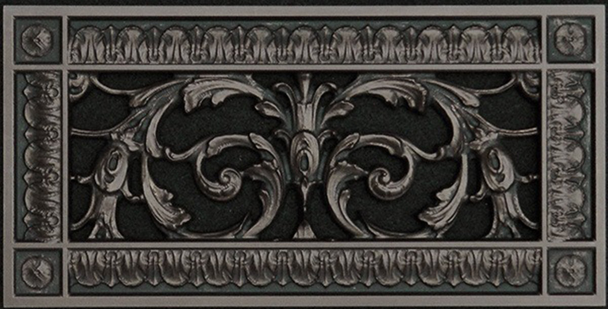 French Style-Louis XIV Grille:  Covers a 4"x10" Duct/Opening | Vent Cover