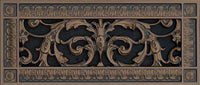 French Style-Louis XIV Grille:  Covers a 4"x12" Duct/Opening | Vent Cover