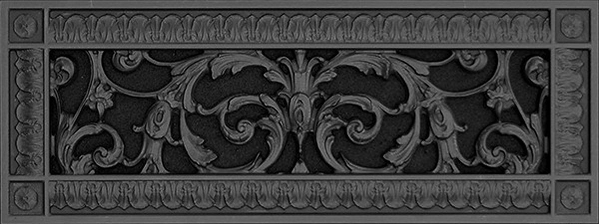 French Style-Louis XIV Grille:  Covers a 4"x16" Duct/Opening | Vent Cover