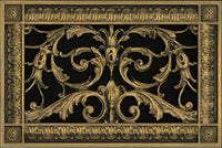 Louis XIV style vent cover by Beaux-Arts Classic Products | Decorative grille to cover a 6"x10" duct 