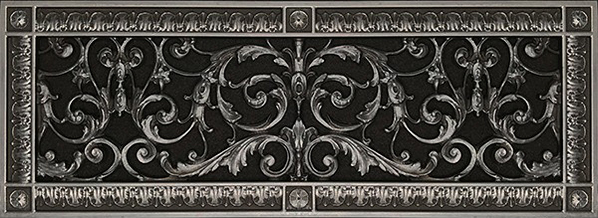 French Style-Louis XIV Grille:  Covers a 6"x20" Duct/Opening | Vent Cover