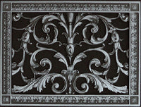 Louis XIV style vent cover by Beaux-Arts | Decorative grille to cover an 8"x12" duct