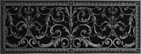 Louis XIV style vent cover for an 8x24" duct by Beaux-Arts Classic Products