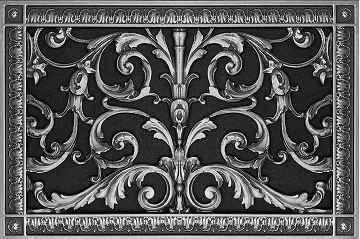 French Style-Louis XIV Grille:  Covers a 10"x16" Duct/Opening | Vent Cover