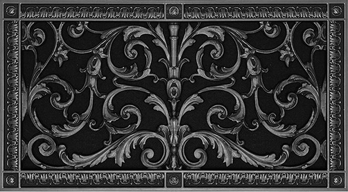 French Style-Louis XIV Grille:  Covers a 10"x20" Duct/Opening | Vent Cover