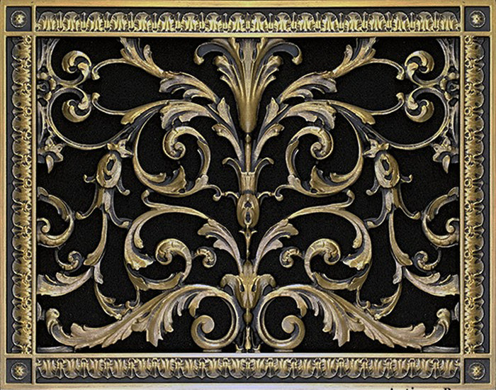 French Style-Louis XIV Grille:  Covers a 12"x16" Duct/Opening | Vent Cover