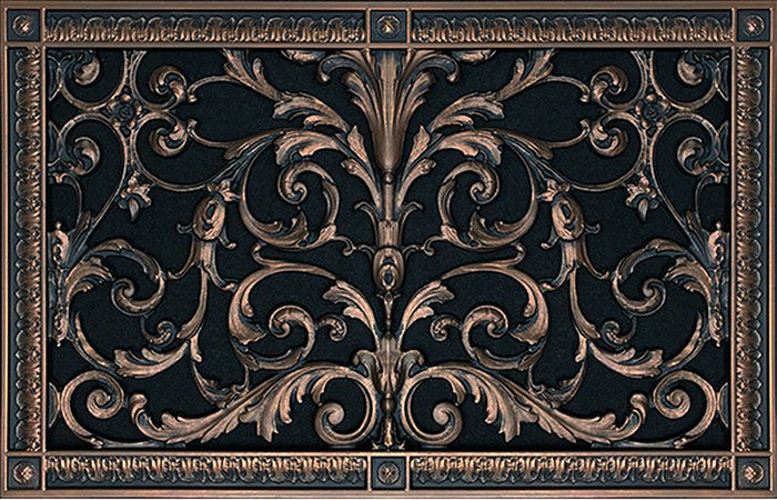 French Style-Louis XIV Grille:  Covers a 12"x20" Duct/Opening | Vent Cover