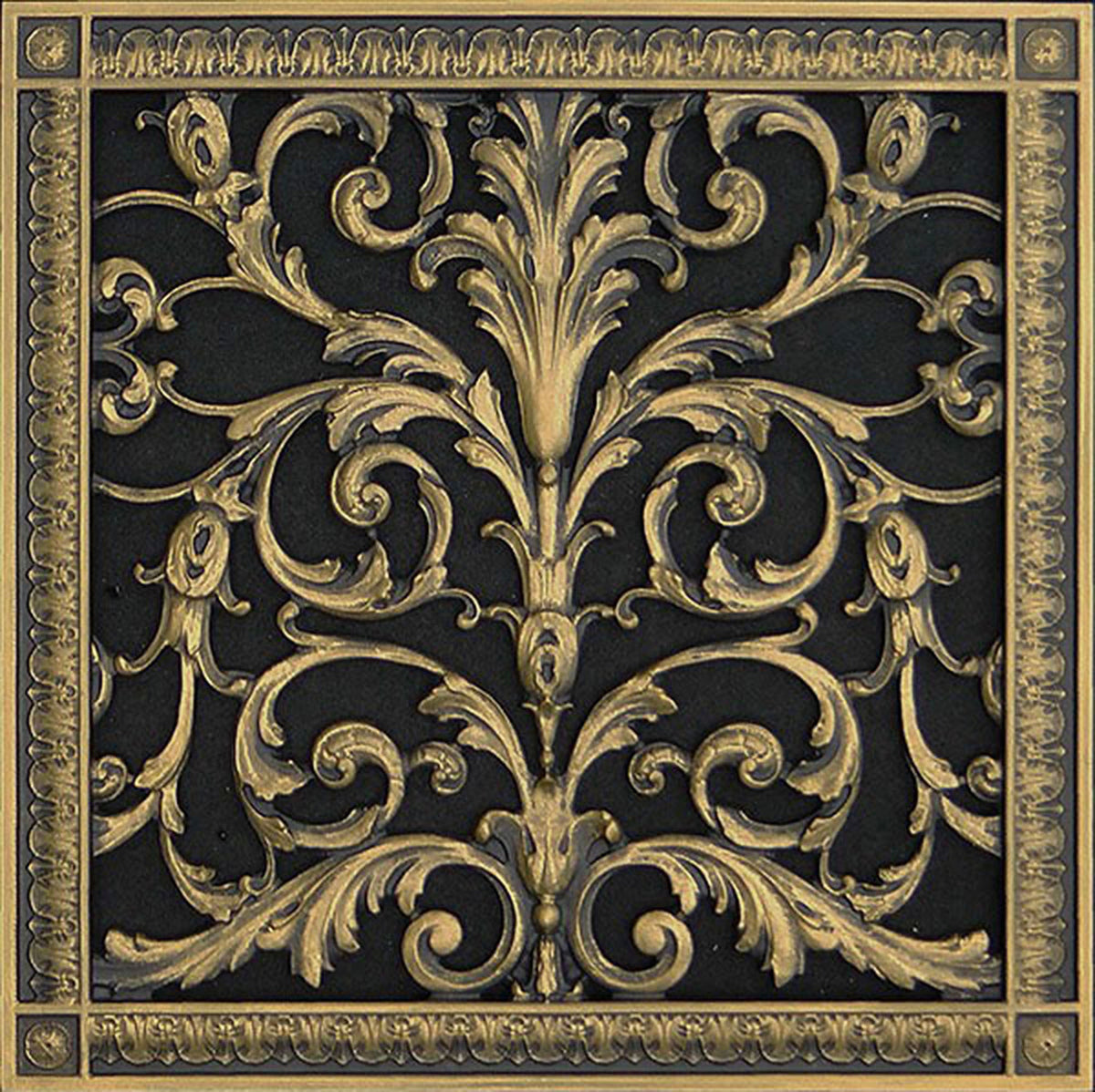 French Style-Louis XIV Grille:  Covers a 14"x14" Duct/Opening | Vent Cover