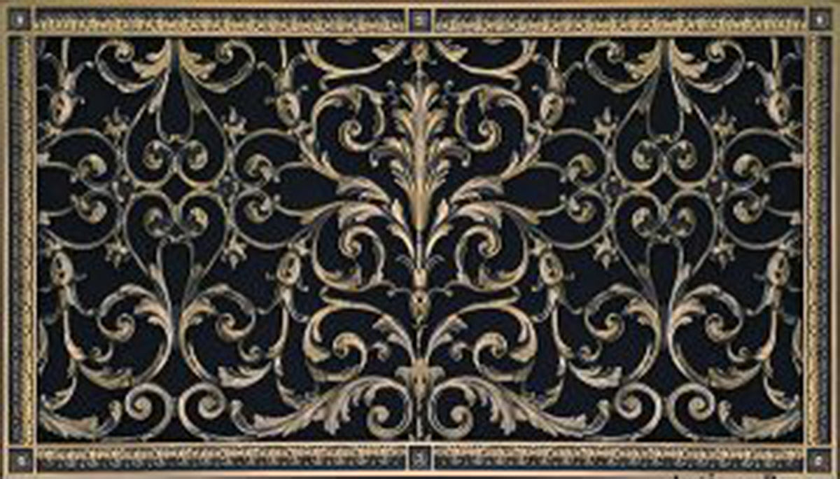 French Style-Louis XIV Grille:  Covers a 16"x30" Duct/Opening | Vent Cover