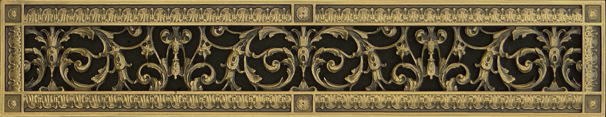 French Style-Louis XIV Style Grille:  Covers a 4"x30" Duct/Opening | Vent Cover