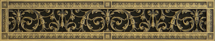 French Style-Louis XIV Style Grille:  Covers a 4"x30" Duct/Opening | Vent Cover