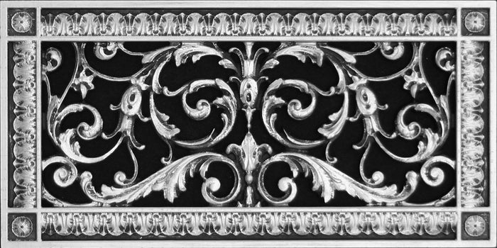 French Style-Louis XIV Grille:  Covers a 6"x14" Duct/Opening | Vent Cover