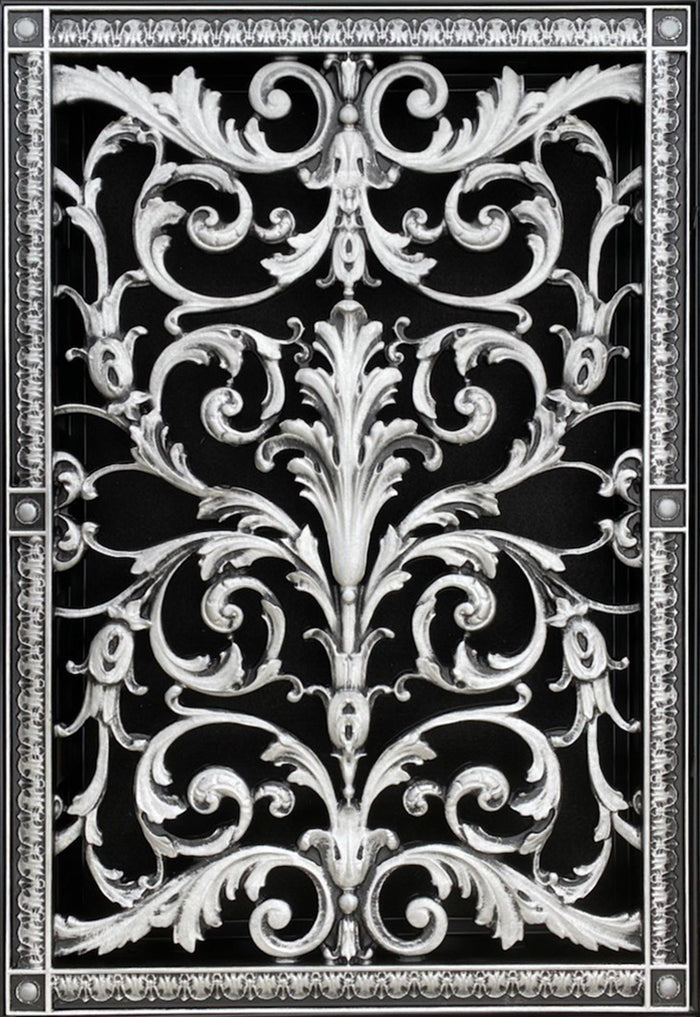 French Style-Louis XIV Grille:  Covers a 24"x14" Duct/Opening | Vent Cover