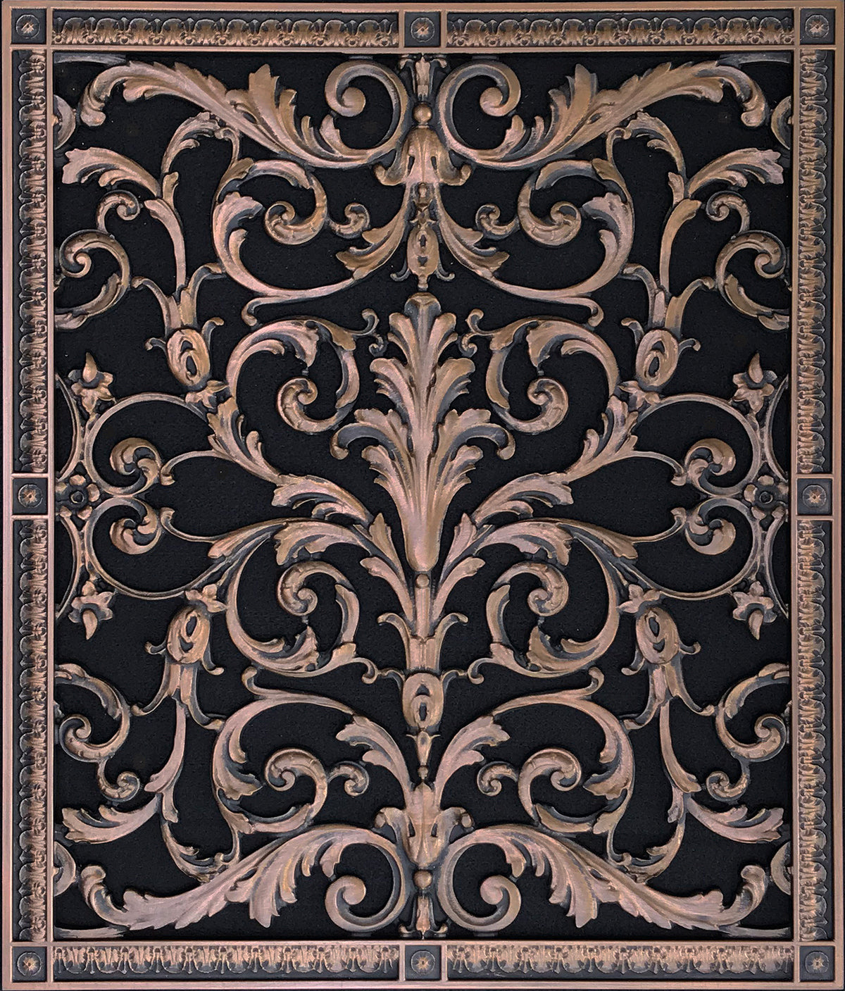 French Style-Louis XIV Grille:  Covers a 24"x20" Duct/Opening | Vent Cover