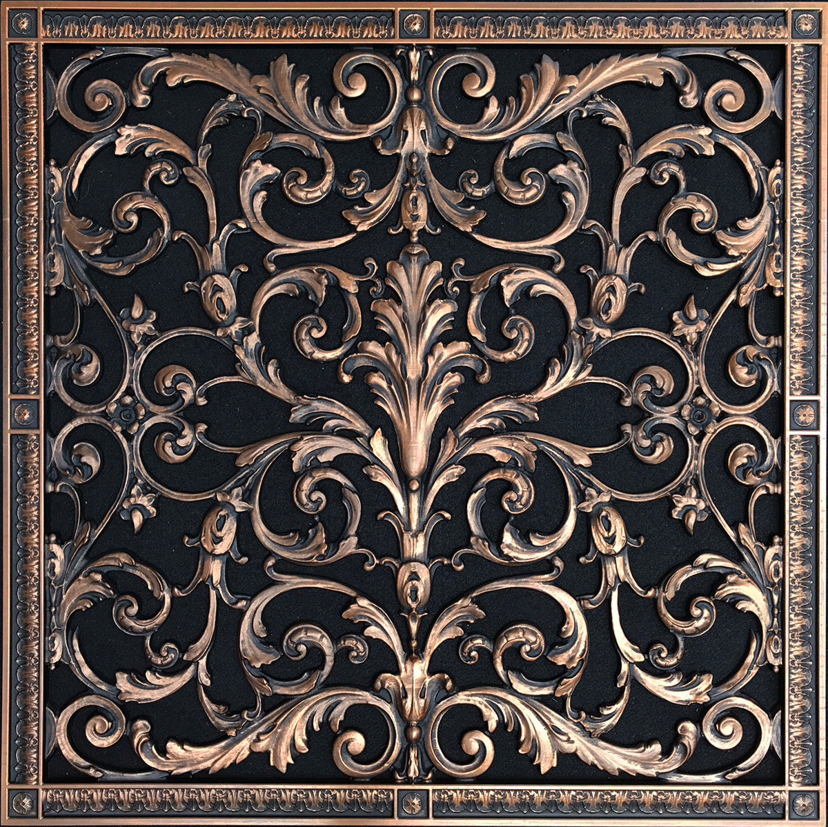 French Style-Louis XIV Style Grille:  Covers a 24" x 24" Duct/Opening | Vent Cover