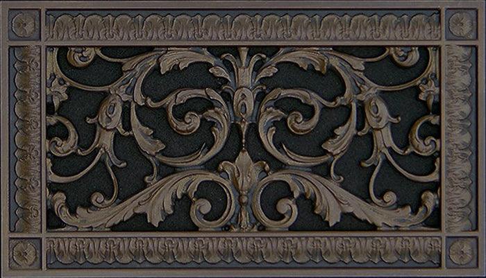 French Style-Louis XIV Grille:  Covers a 6"x12" Duct/Opening | Vent Cover