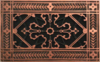 Vent cover | Craftsman style | aged copper |Beaux-Arts 