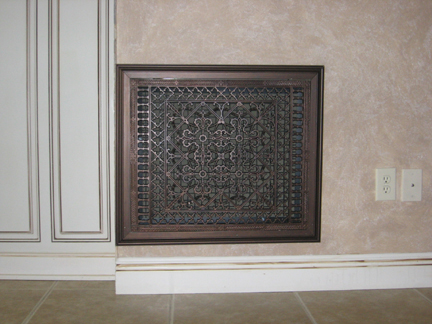 Arts and Crafts Style HVAC filter Grilles