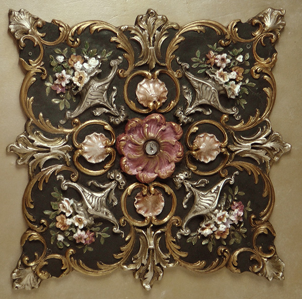 ceiling designs Louis XV hand painted ceiling medallion