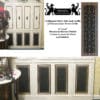Decorative Grille Craftsman Style Arts and Crafts 6" X 24" used for cabinet door inserts. Shown in Bronze finish.