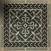 Decorative Grille-Vent-Cover-Craftsman Style Arts and Crafts 16" x 16" in Antique Brass Finish.
