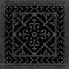 Decorative Grille Vent Cover Craftsman Style Arts Crafts Style 16" x 16" in Black Finish.