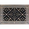 Decorative Grille Vent Cover in Arts and Crafts Style 6" x 10" in Rubbed Bronze Finish