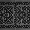 Decorative Grille Vent Cover Craftsman Style Arts and Crafts 16" x 30" Black Finish