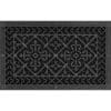Decorative grille Craftsman style Arts and Crafts 12" x 20" in Black finish