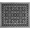 Decorative grille Craftsman style Arts and Crafts 20" x 24" in Nickel finish