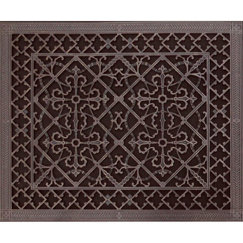 Decorative grille Craftsman style Arts and Crafts 20" x 24" in Rubbed Bronze finish.