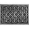 Decorative grille Craftsman style Arts and Crafts 24" x 36" in Pewter finish.