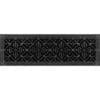 Decorative Grille Craftsman Style Arts and Crafts 8" x 30" in Black Finish.