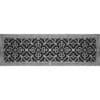 Decorative Grille Craftsman Style Arts and Crafts 8" x 30" in Nickel Finish.