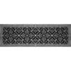Decorative Grille Craftsman Style Arts and Crafts 8" x 30" in Pewter Finish.