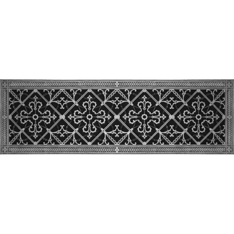 Decorative Grille Craftsman Style Arts and Crafts 8" x 30" in Pewter Finish.
