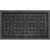 Decorative grille Craftsman style Arts and Crafts 20" x 36" in Black finish.