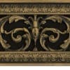 Louis XIV decorative vent cover 4x10 in Antique Brass finish