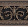 Louis XIV decorative vent cover 4x12 in Dark Bronze finish