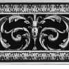 Louis XIV decorative bent cover 4x12 in Nickel Finish