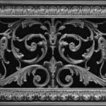 Louis XIV decorative vent cover in Pewter
