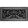French style Louis XIV style Decorative grille 6" x 14" in Pewter finish.