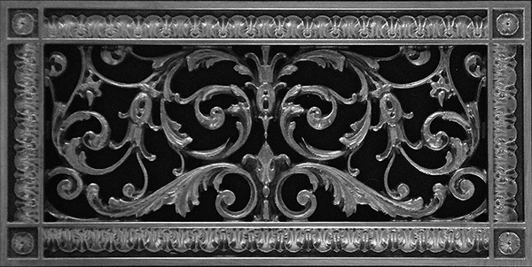 Decorative Vent Cover French Style Louis XIV Grille Covers Duct 6"×14"